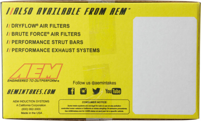 Honda Accord Performance Air Intake - AEM Induction - Short Ram - Blue - `98-`02